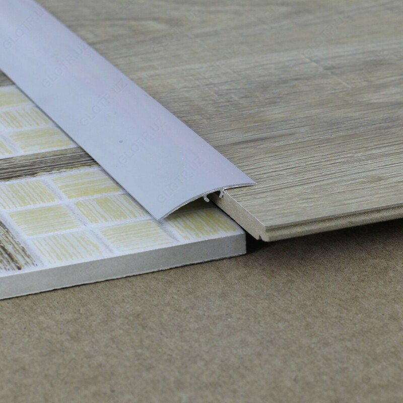 Напольный порог алюминиевый 3х1 арт 03 - по запросу