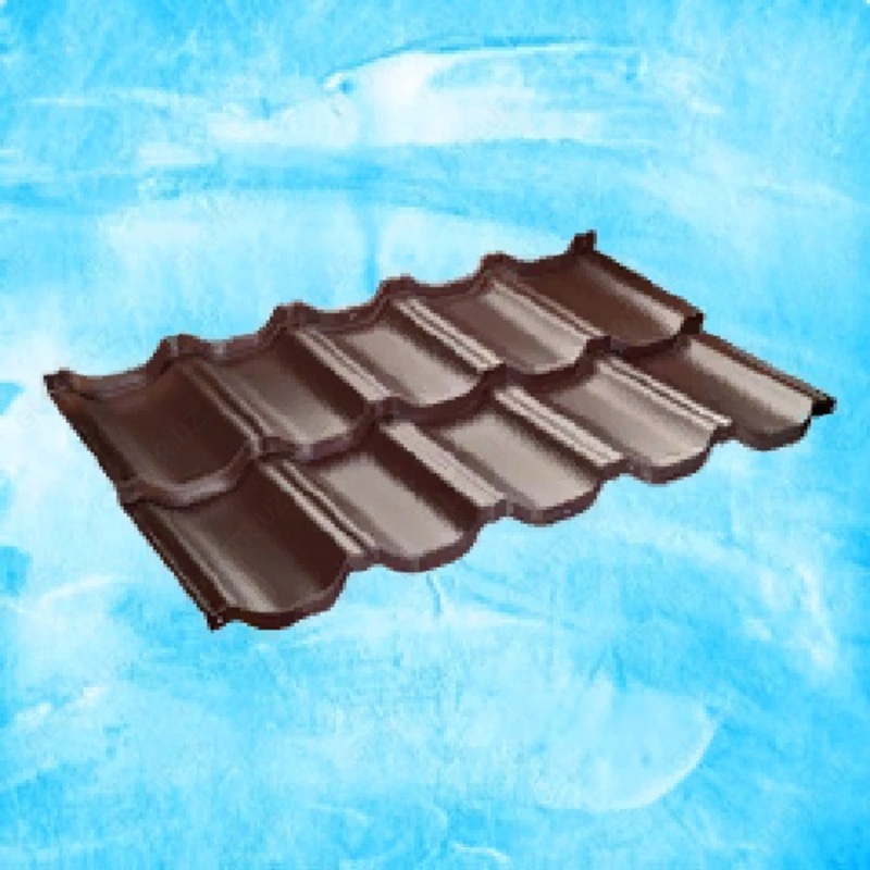  Модульная металлочерепица Venecja X-matt (Коричневый глянцевый) - 