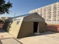 Палатка марки Памир-18 комбинированная Чодир Пвх брезент нет навес