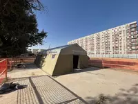 Палатка марки Памир-18 комбинированная Чодир Пвх брезент нет навес - OOO UNIVERSAL SAFETY GOODS