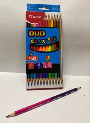 Карандаши цветные Monet Duo MCL005 24 цвета
