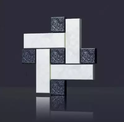 Vibrocast trotuar tosh bloklari "Shaxmat"