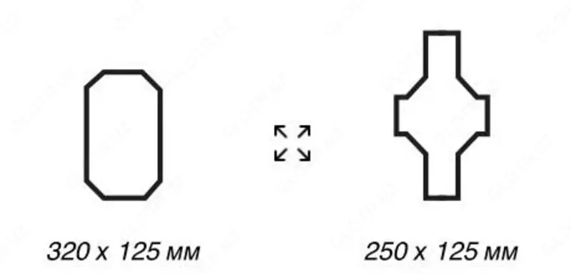 Вибролитая тротуарная брусчатка "Шевролет" - по запросу