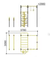 Уличный спортивный комплекс Romana 201.17.00 - 20 015 000 so'm