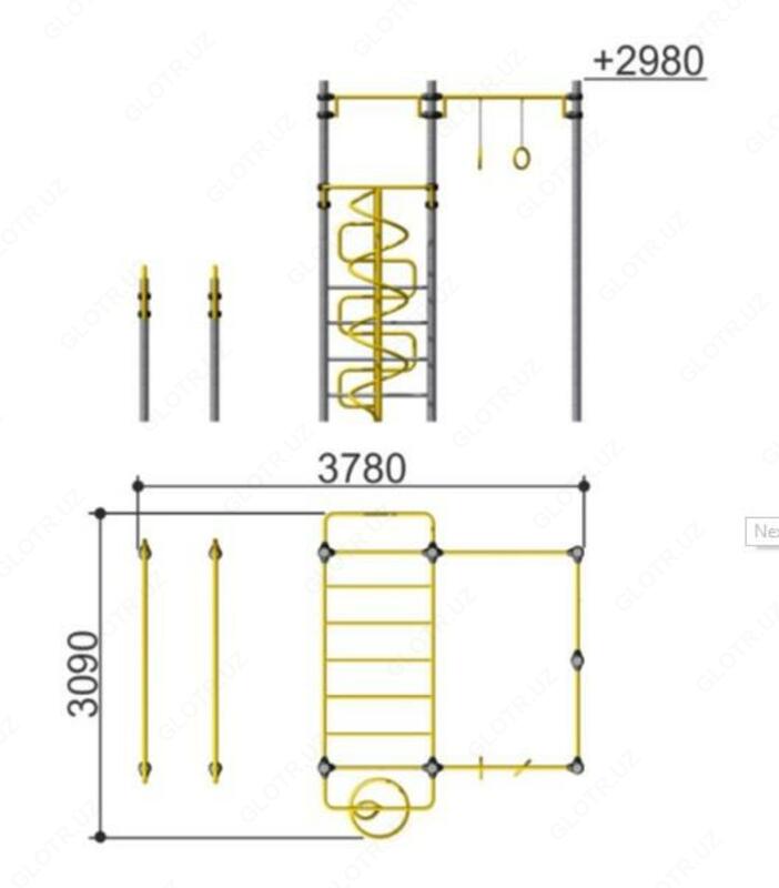 Уличный спортивный комплекс Romana 201.17.00 - 20 015 000 so'm