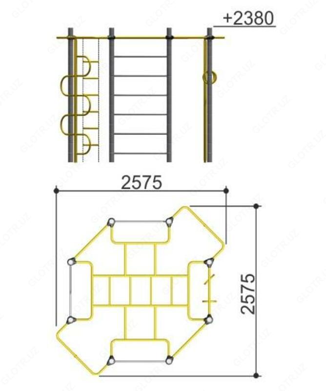 Уличный спортивный комплекс Romana 201.02.00 - 14 715 000 so'm