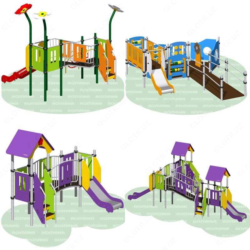 Детские площадки и горки Romana 101.07.00-04 Romana.uz