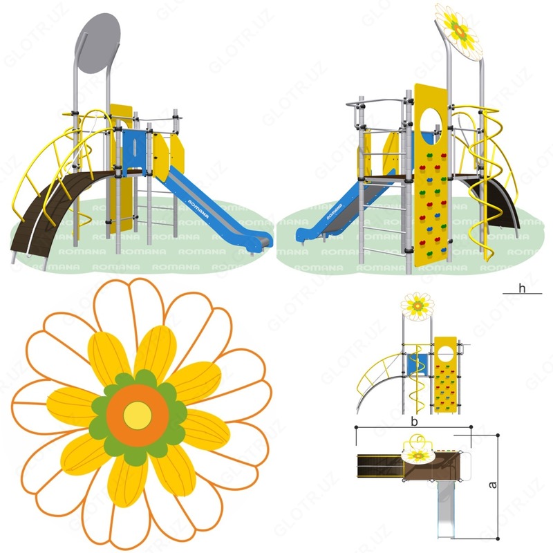 Детские площадки и горки Romana 101.07.00-04 - Romana.uz