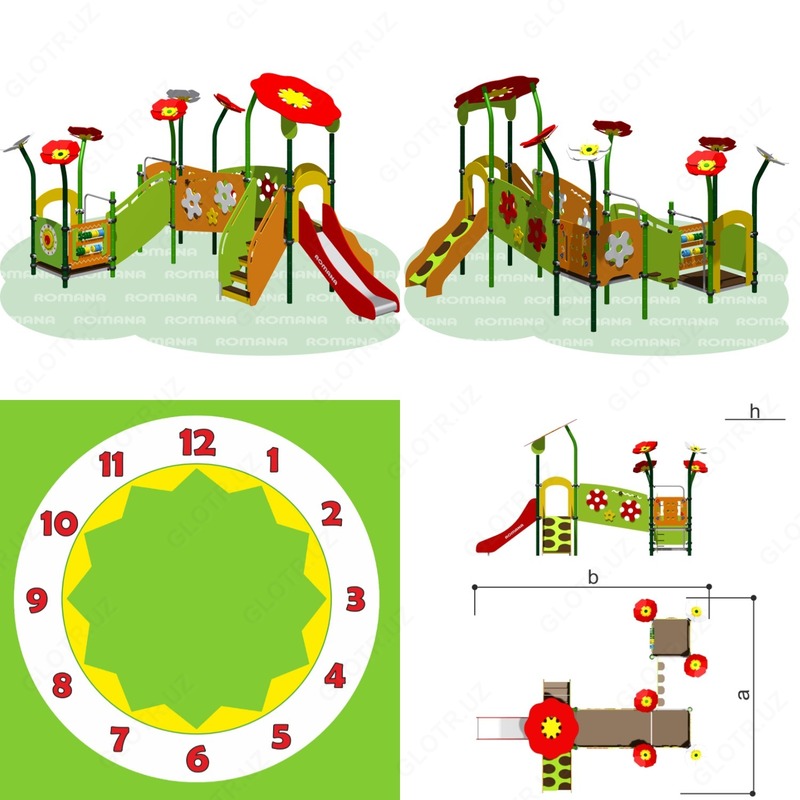 Romana.uz - Детские площадки и горки Romana 101.07.00-04