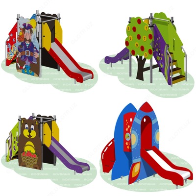 от 15 000 000 сум Уличные автобусы Машинки ROMANA Детские площадки Горки Качели Карусели