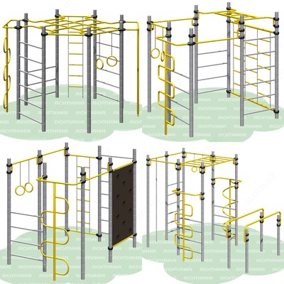 Детские спортивные игровые площадки комплексы ROMANA Лазы Рукоходы Только в розницу