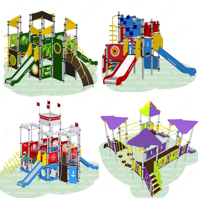 ROMANA болалар ўйин майдончалари Арғумчоқлар Каруселлар Горкалар Тебранма курсилар Балансирлар - 17 000 000 so'mdan