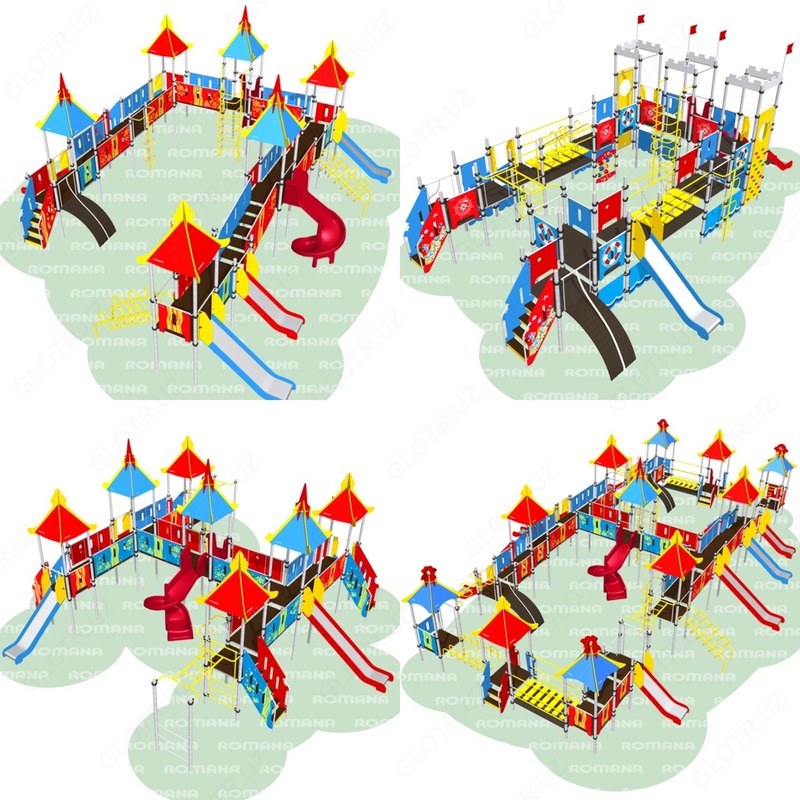 ROMANA болалар ўйин майдончалари Арғумчоқлар Каруселлар Горкалар Тебранма курсилар Балансирлар Park uchun attraksionlar