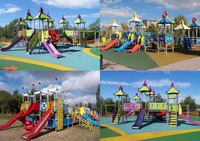 Детские площадки ROMANA Горки Качели Карусели Городки Качалки Балансир - от 18 000 000 сум