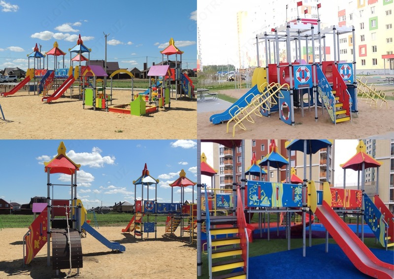 Детские площадки ROMANA Горки Качели Карусели Городки Качалки Балансир Только в розницу