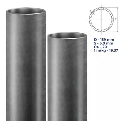 Стальная труба бесшовная горячедеформированные диаметра 159х4