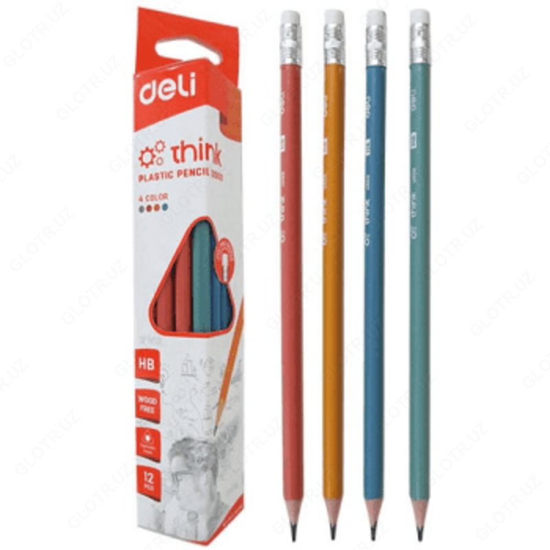 Карандаш черный "Deli" EU50100