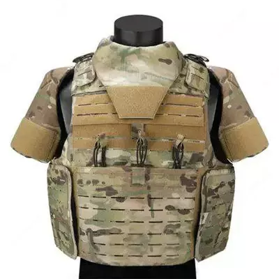 Тактический жилет "YAKEDA" с воротником и рукавами (Камуфляж)