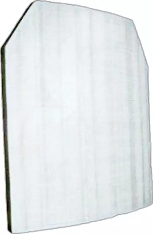 Стальная броне-пластина для бронежилета (Белая)