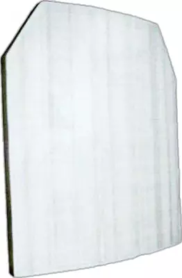 Стальная броне-пластина для бронежилета (Белая)