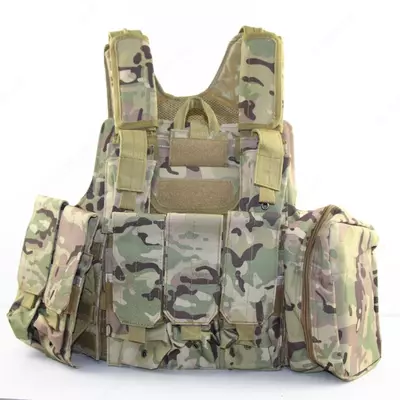 Тактический разгрузочный жилет "MOLLE Combat" (Зеленый камуфляж)