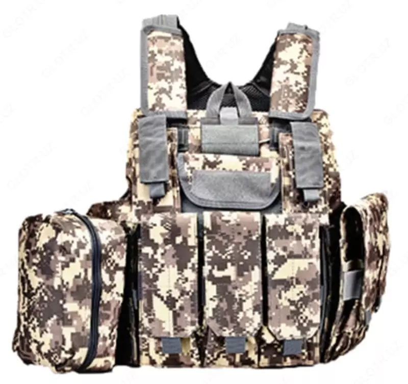 "MOLLE Combat" taktik jileti (jigarrang kamo)