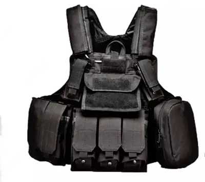 Тактический разгрузочный жилет "MOLLE Combat" (Черный)