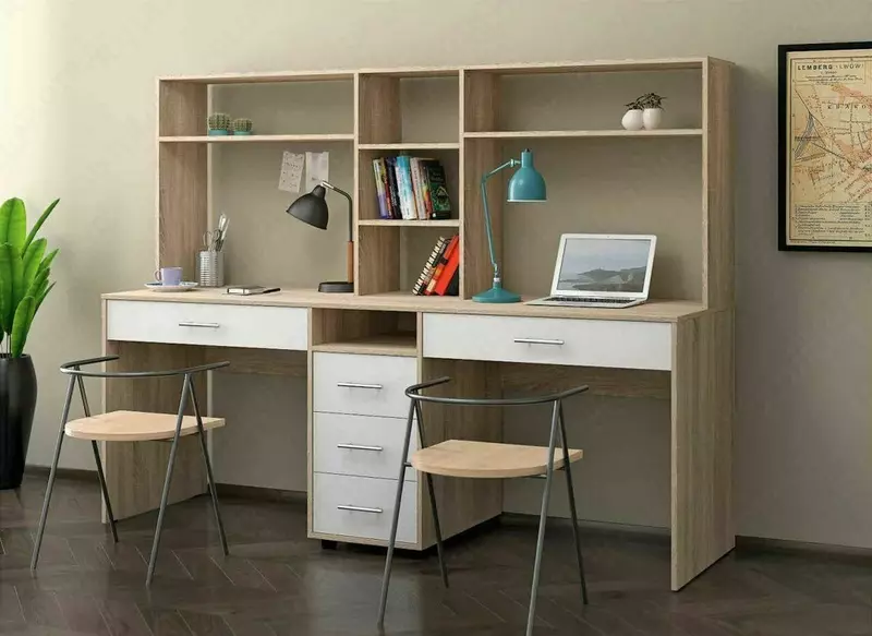 Письменный стол с полками - Письменные столы