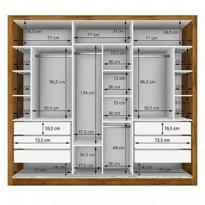 Гардеробный шкаф, модель №7