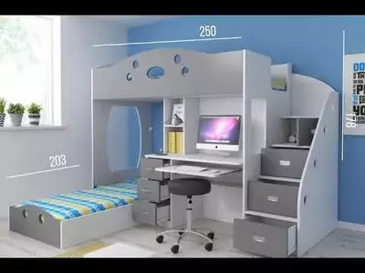 Детская кровать, двухярусная