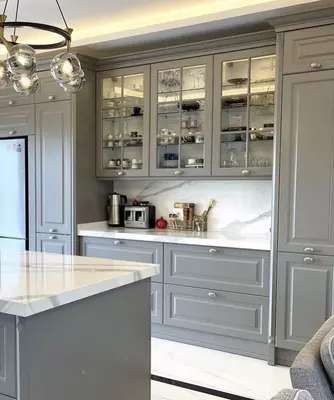 Кухонный гарнитур. Модель № 7 (Серебристый)