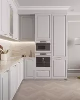 Burchakdagi oshxona to'plami. Model № 11 (oq)