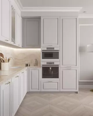 Угловой кухонный гарнитур. Модель № 11 (Белый) - от 3 550 000 сум / комплект