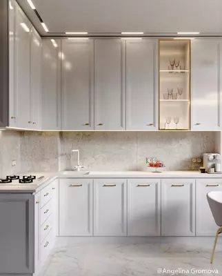 Угловой кухонный гарнитур. Модель № 21 (Белый) - от 3 550 000 сум / комплект