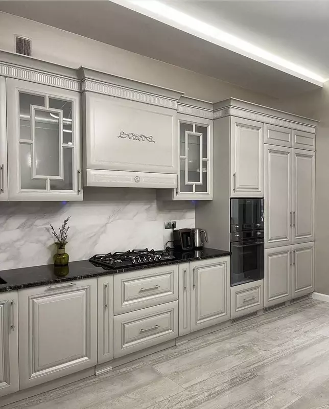 Кухонный гарнитур. Модель № 27 (Платиновый) - от 3 550 000 сум