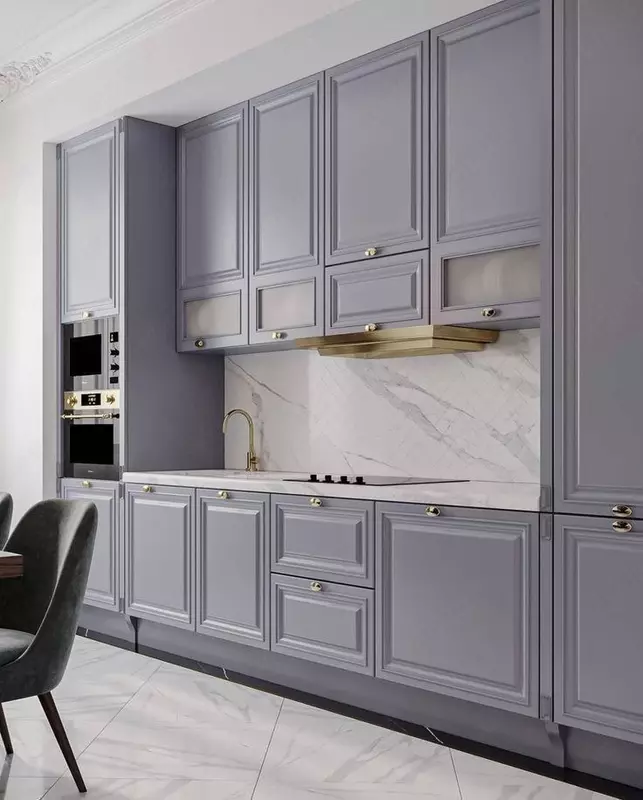 Oshxona garnituri. Model № 30 (mat ochiq kulrang)