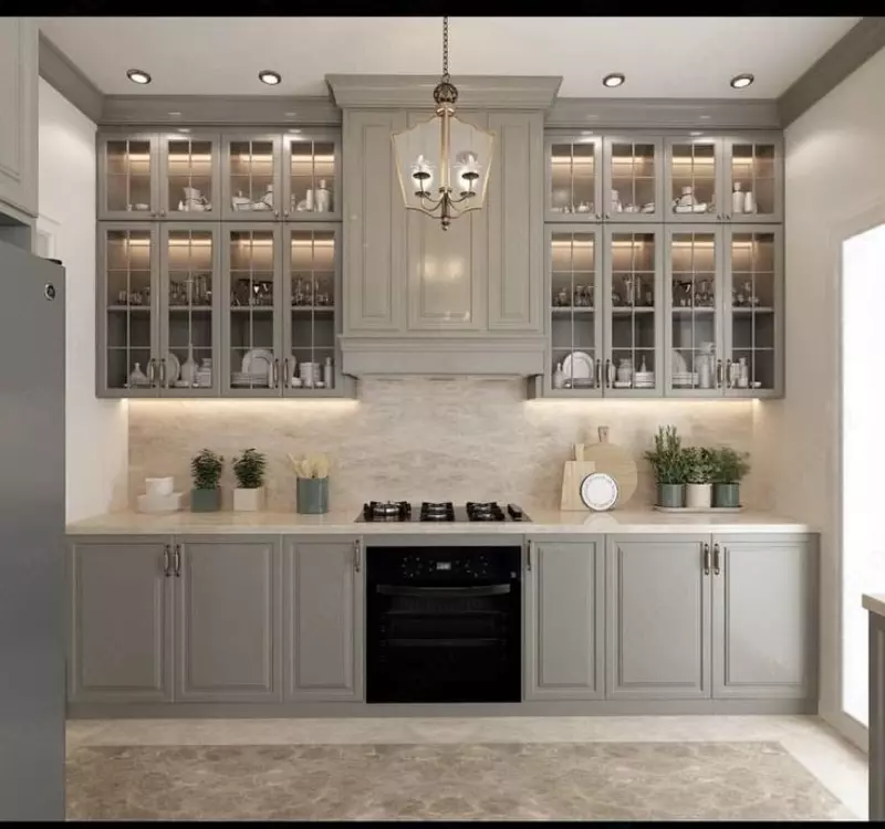 Oshxona garnituri. Model № 36 (ochiq kulrang) - 3 550 000 so'mdan