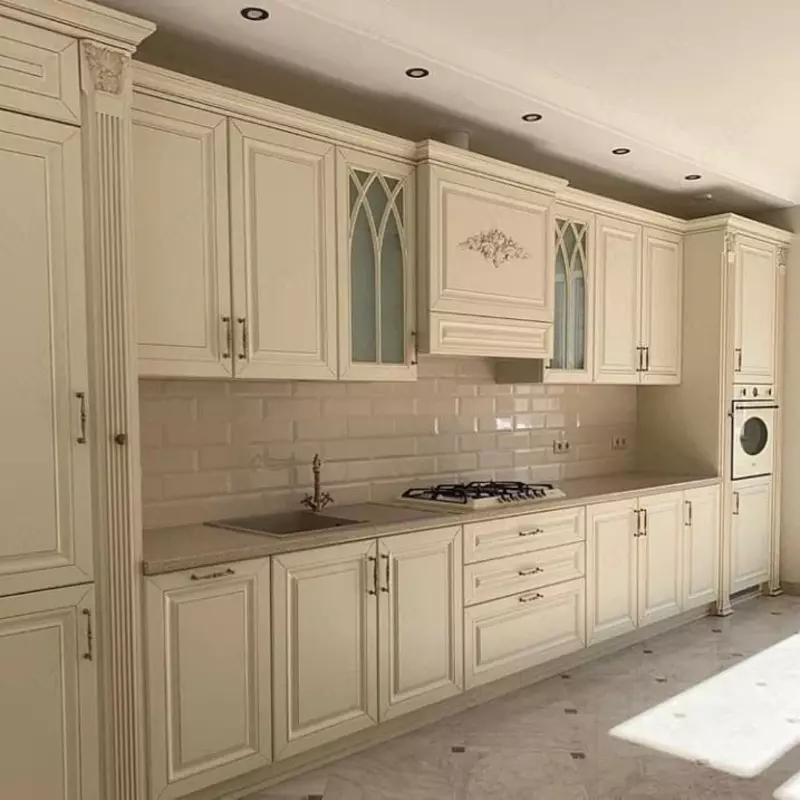 Кухонный гарнитур. Модель № 38 (Золотисто/Бежевый)