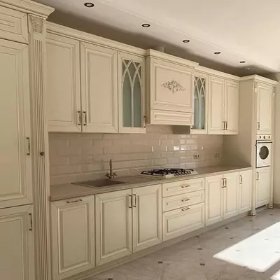 Кухонный гарнитур. Модель № 38 (Золотисто/Бежевый) - от 3 550 000 сум / комплект