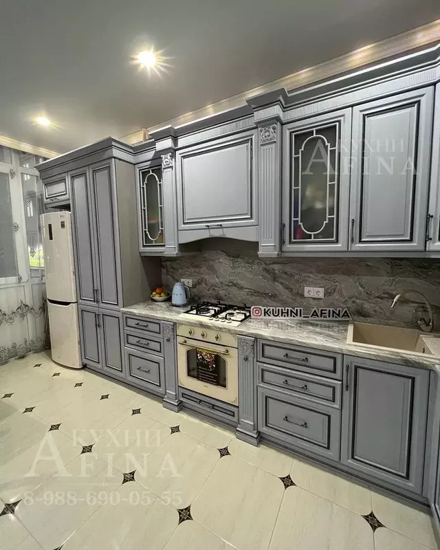 Oshxona garnituri. Model № 39 (ochiq/kulrang) - 3 550 000 so'mdan