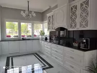 Burchakdagi oshxona to'plami. Model № 40 (oq)