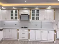 Burchakdagi oshxona to'plami. Model № 43 (Oq/Oltin) - 3 550 000 so'mdan