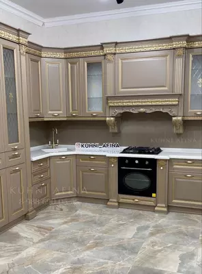 Угловой кухонный гарнитур. Модель № 50 (Карамельный глянец) - от 3 550 000 сум / комплект