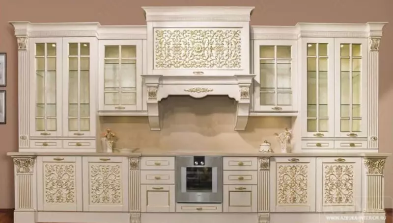 Eksklyuziv oshxona to'plami. Model № 51 (Oq oltin)