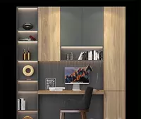 Корпусная офисная мебель. Модель № 2 (Черный/Дерево)