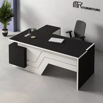 Kabinet ofis mebellari. Model № 3/1 (oq/qora)