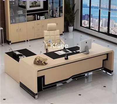 Kabinet ofis mebellari. Model № 13 (Bej/Qora)