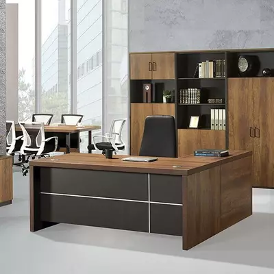 Корпусная офисная мебель. Модель № 23 (Дерево/черный)