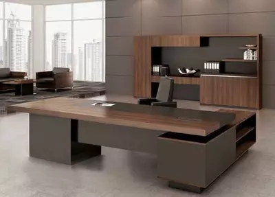 Корпусная офисная мебель. Модель № 40 (Ясень/коричневый)