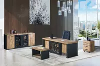 Корпусная декорированная офисная мебель. Модель № 42 (Сосна/черный) - от 3 450 000 сум